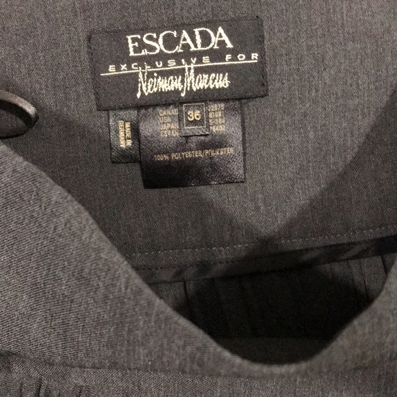 Escada Gray Accordion Pleated Maxi Fancy Skirt - Picture 6 of 10